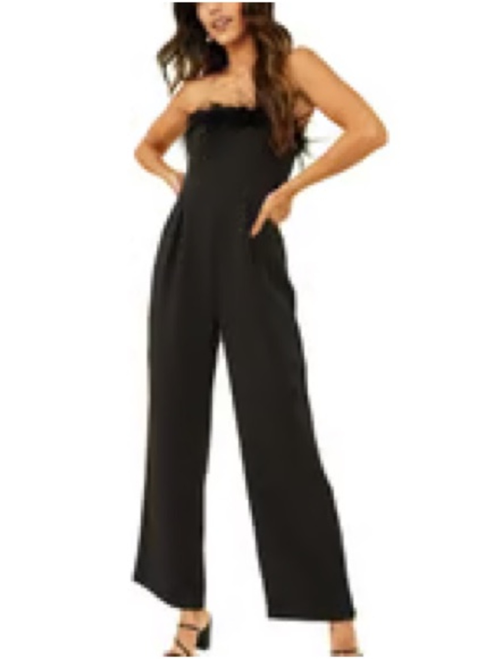 Black Faux Fur-jumpsuit